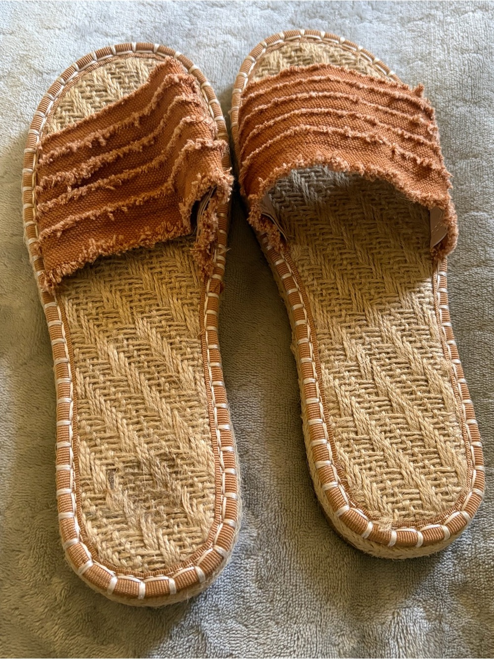 Women’s Slide Sandals in Rust Orange
